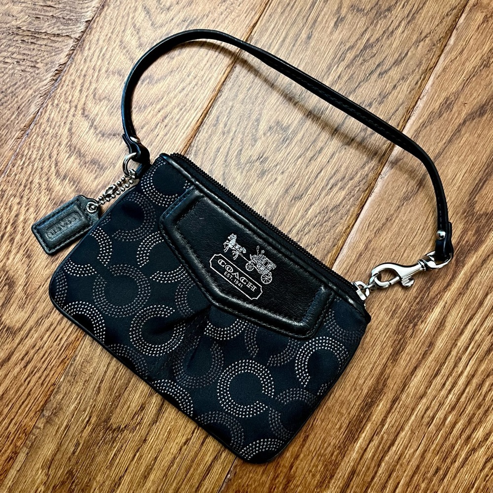 Black Coach Wristlet